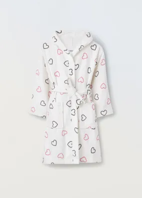 BLUKIDS  Accappatoio in puro cotone velours ragazza