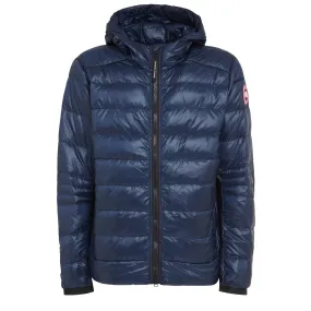 CANADA GOOSE  Piumino Crofton in tessuto blu