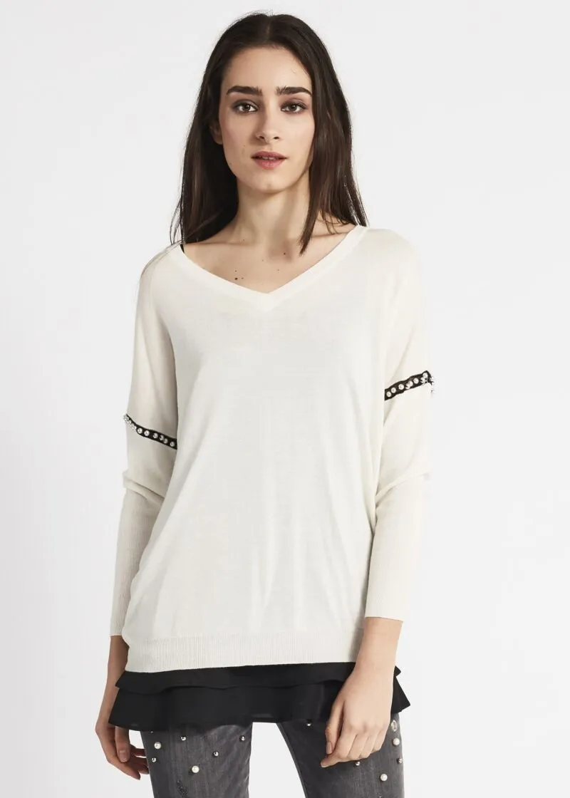 Completo maglia in lana e sottoveste