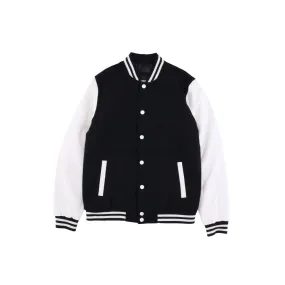 giubbotto college uomo oldschool college jacket BLACK/WHITE