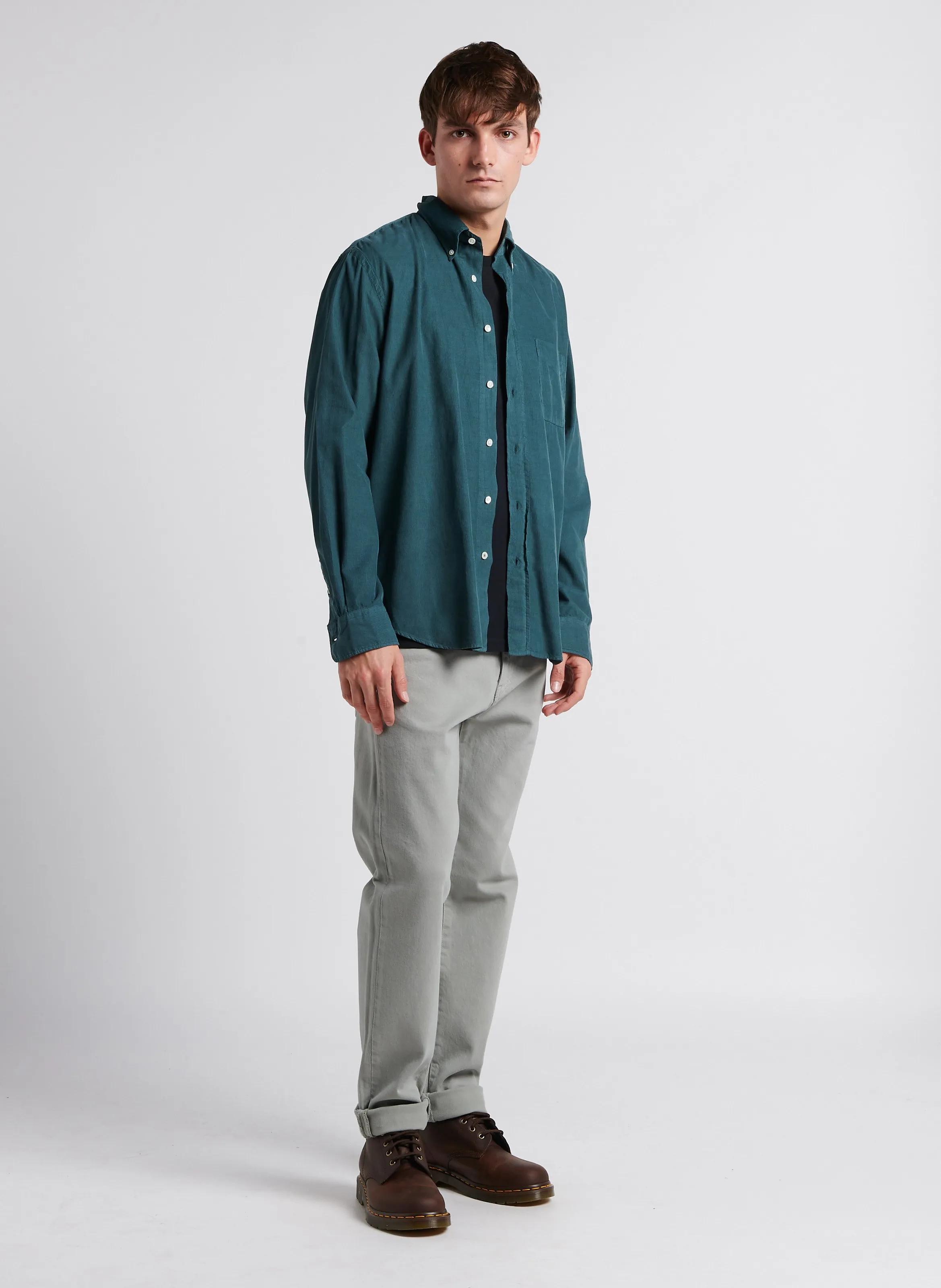  HARTFORD   PITT PAT - Camicia collo classico in cotone | Verde