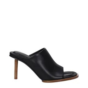 Jacquemus Sandali Donna Pelle Nero