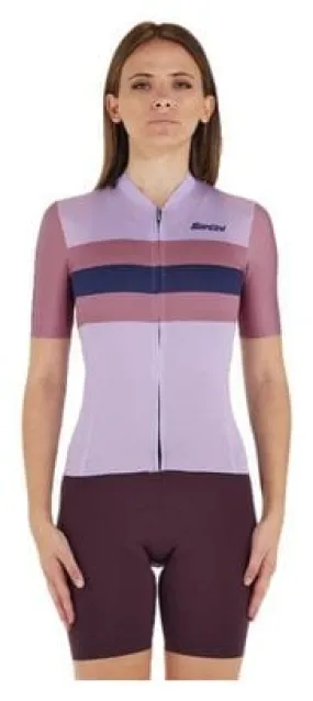 Maglia a manica corta Santini Eco Sleek Bengal Violet Donna