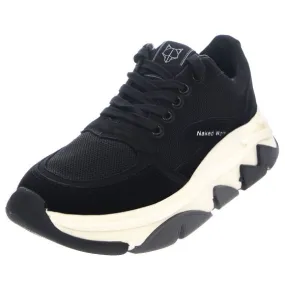 NAKED WOLFE Waves Sneakears - Black Combo - Scarpe Profilo Basso Donna Nere    