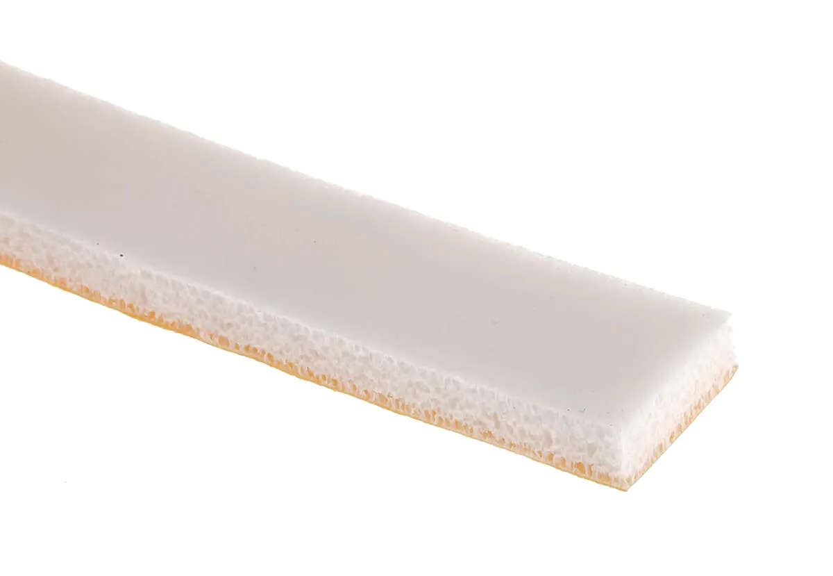 Nastro in Schiuma siliconica RS PRO, 15.0mm x 6.0m x 4.80mm, Bianco