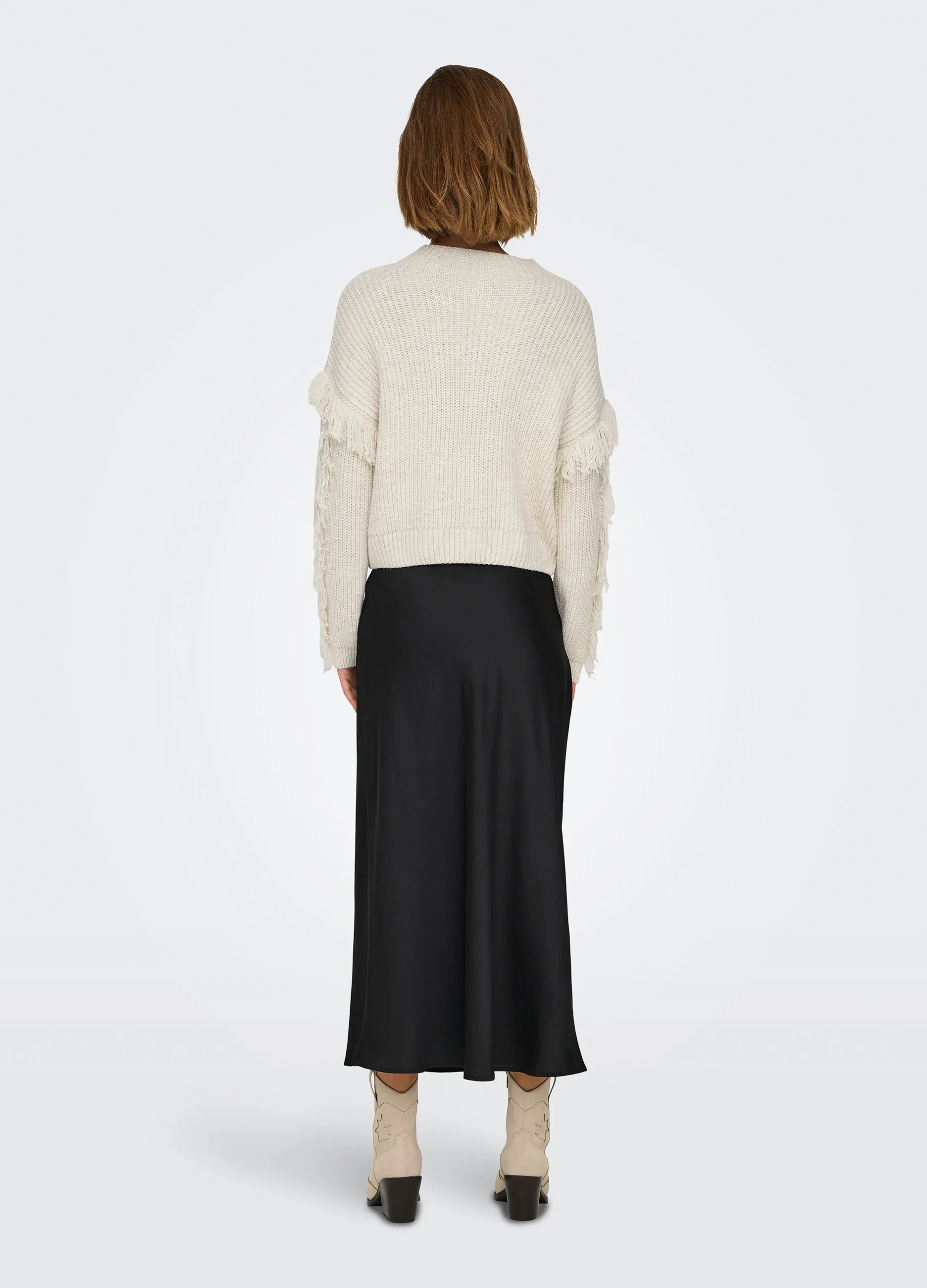 ONLY  Pullover a maniche lunghe sfrangiato donna