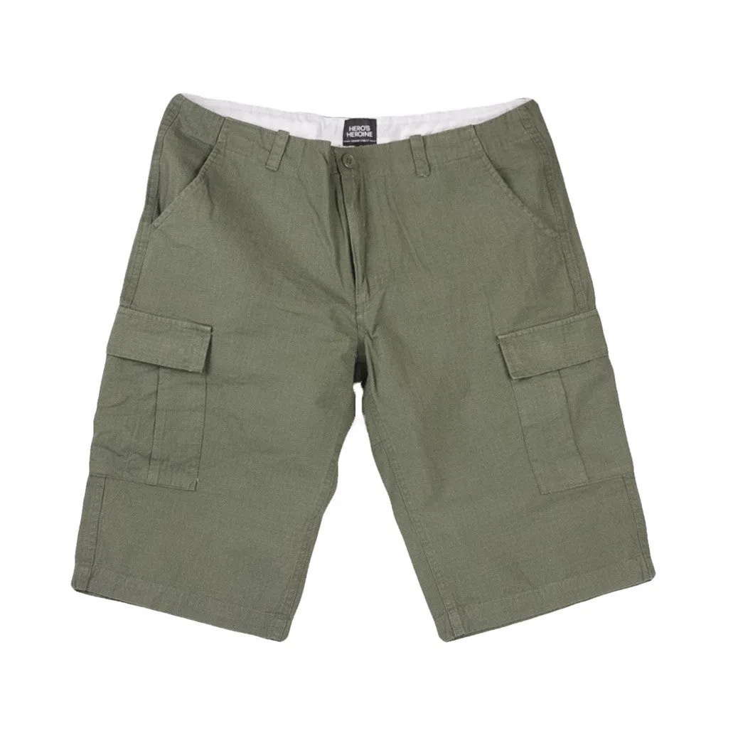Pantalone Corto Uomo Cargo Shorts Olive