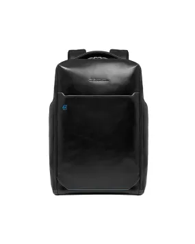 Piquadro - Zaino porta pc 14 in pelle personalizzabile Blue Square | Studioarch.com