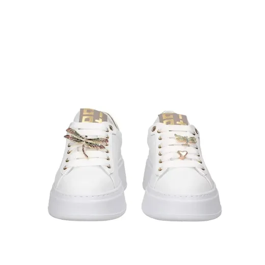 SCARPE GIO+ DONNA SNEAKER PIA LIBELLULA PELLE COMBI WHITE PIA232B  