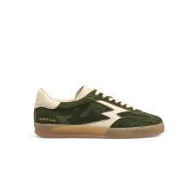 Sneaker Club Suede Tie Dye Verde Militare Uomo