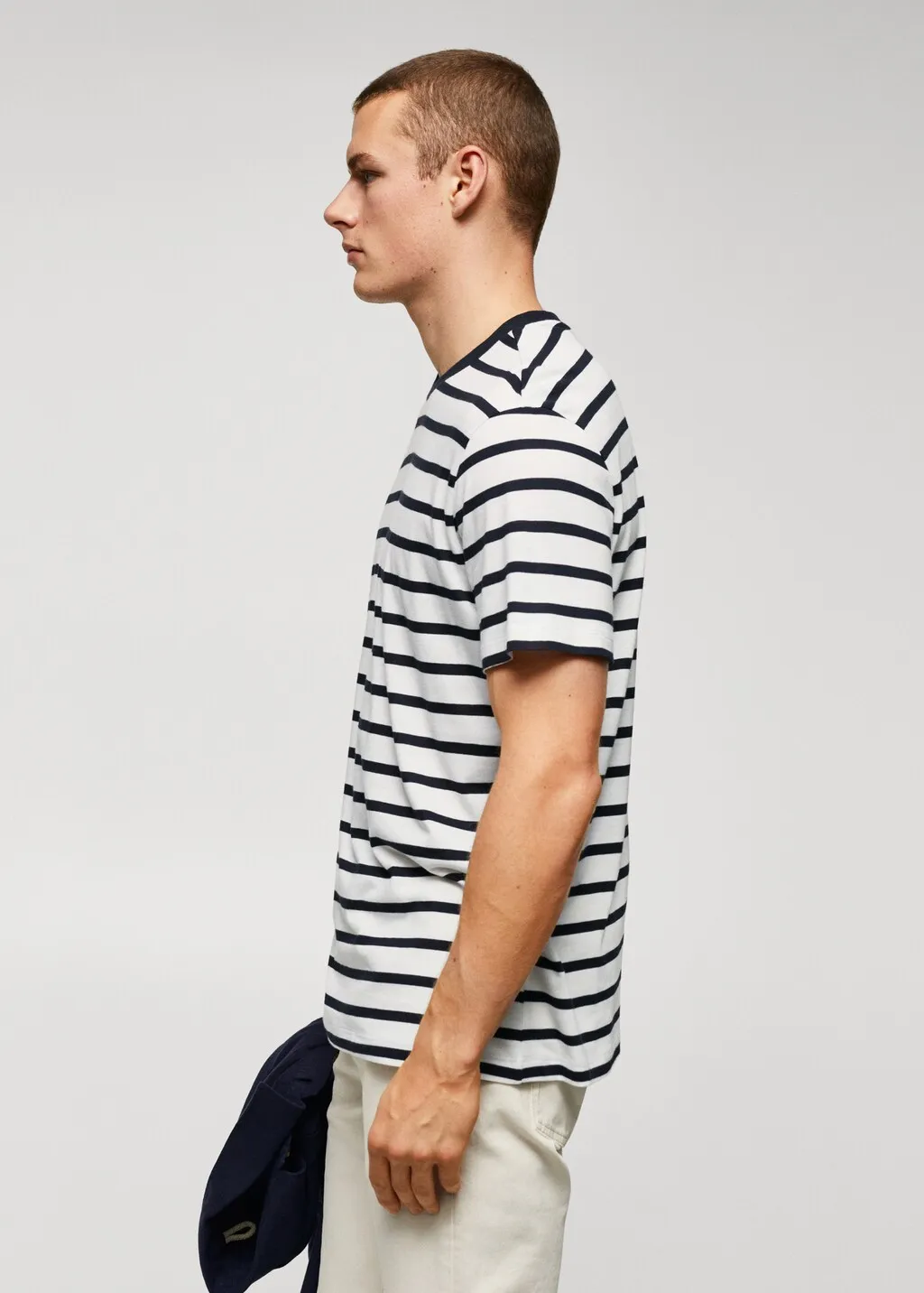 T-shirt maglia cotone modal righe
