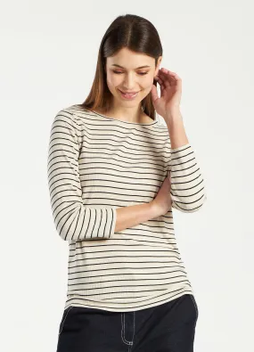 T-shirt maniche a 3/4 a righe donna