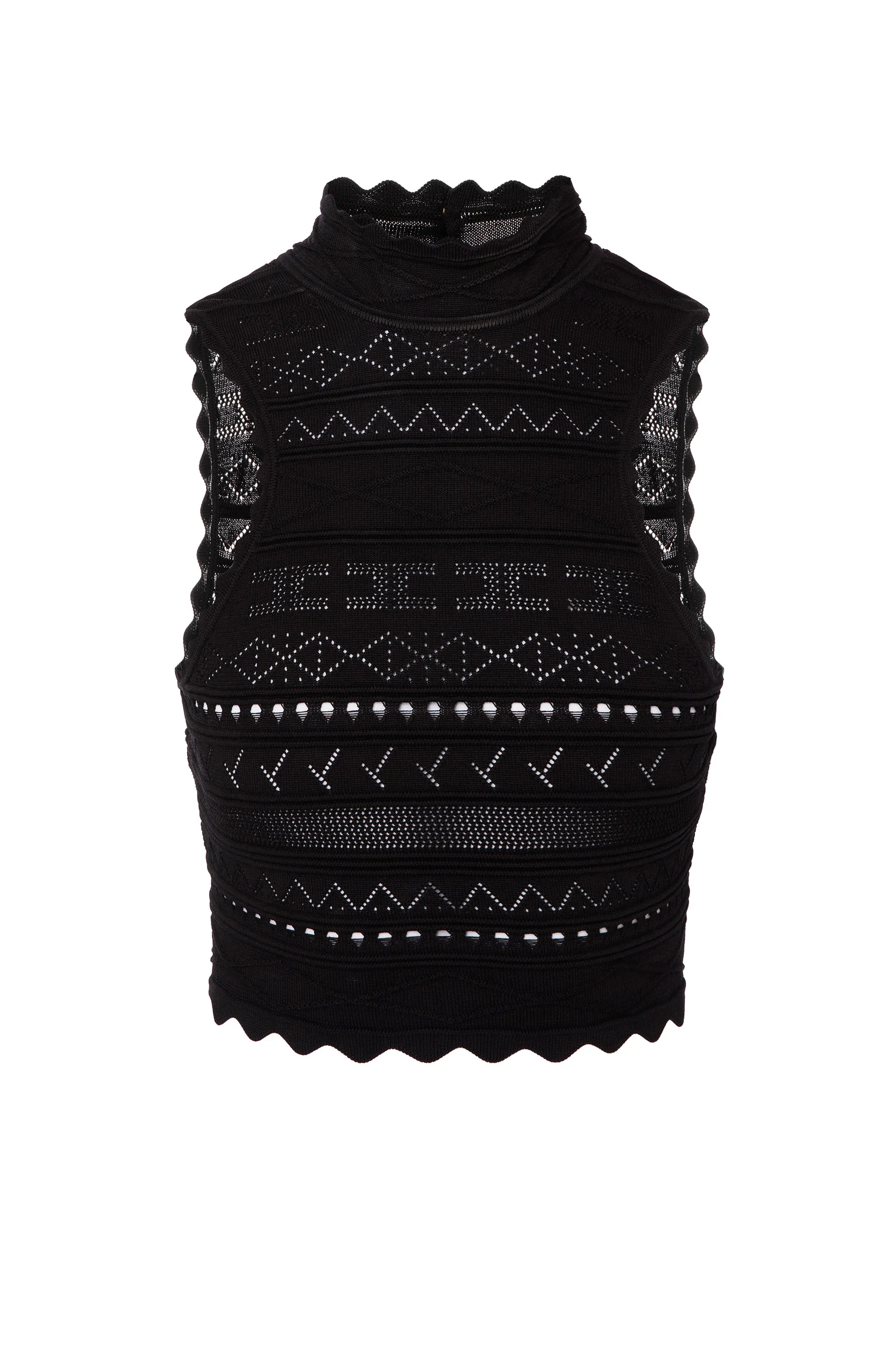 Top con collo alto